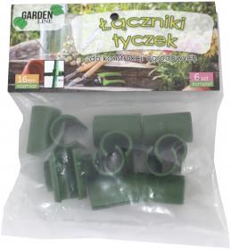 Łączniki do tyczek pozwalają łączyć tyczki ogrodowe w kratownicę, co umożliwi dopasowanie podpory do kształtu Twoich roślin.