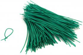 Zielone druciki ogrodowe idealnie dopasują się do rośliny, a przy tym chronią łodygę rośliny przed złamaniem czy uszkodzenie.