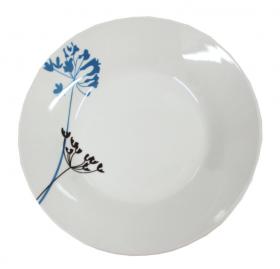 Talerz głęboki z nadrukiem. Wykonany z porcelany. Solidny, trwały, przydatny w kuchni i profesjonalnej gastronomii.