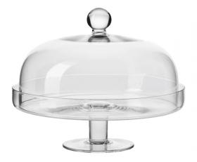 Elegancka patera na ciasta, ciasteczka i inne słodkości. Posiada nóżkę, dzięki czemu zajmuje mniej miejsca na stole i może stanowić ozdobę samą w sobie.