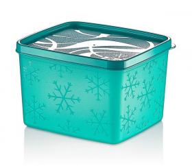 Praktyczny pojemnik z pokrywką. Wykonany z wysokiej jakości tworzywa sztucznego, wolnego od szkodliwych związków chemicznych.
Technologia "no frost" zapobiega osadzaniu się szronu i lodu na przechowywanej żywności.