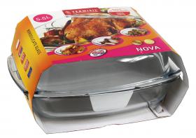 Naczynie żaroodporne niezbędne podczas pieczenia mięs, zapiekanek czy warzyw. Naczynie odporne jest na wysokie temperatury. Produkt idealnie nadaje się na prezent.