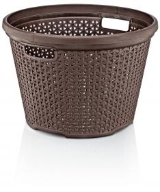 Kosz na pranie wykonany z najwyższej jakości tworzywa sztucznego. Idealnie nadaje się do przechowywania odzieży przeznaczonej do prania. Posiada rączki, które ułatwiają przenoszenie.