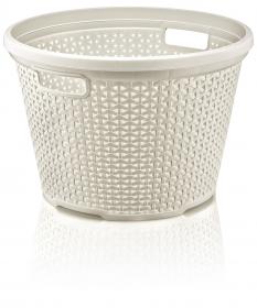 Kosz na pranie wykonany z najwyższej jakości tworzywa sztucznego. Idealnie nadaje się do przechowywania odzieży przeznaczonej do prania. Posiada rączki, które ułatwiają przenoszenie.