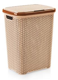 Kosz na pranie wykonany z najwyższej jakości tworzywa sztucznego. Idealnie nadaje się do przechowywania odzieży przeznaczonej do prania. Posiada rączki, które ułatwiają przenoszenie.