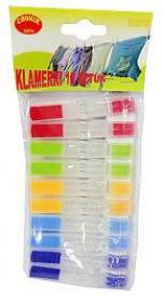 Wytrzymałe klamerki do odzieży. Sprawdzą się zarówno podczas suszenia prania wewnątrz jak i na zewnątrz.