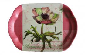 Praktyczna taca z wytrzymałego plastiku. Oryginalny kształt i kolorowy wzór sprawiają, że tacka jest ozdobą samą w sobie. Doskonała do domowego użytku i przydatna w profesjonalnej gastronomii.