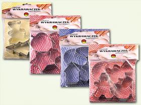 KOMPLET 4 WYKRAWACZEK ZIMOWY  FOREMKI DO CIASTECZEK