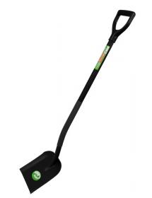 Szufla ze stali malowanej proszkowo. Uchwyt posiada nakładkę antypoślizgową. Narzędzie solidne i trwałe, idealne do prac ogrodowych i budowlanych.