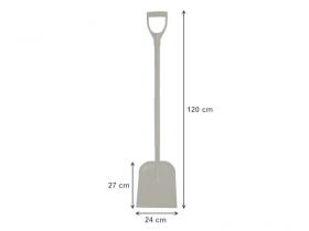 Szufla piaskowa z trzonkiem stalowym 120 cm