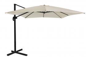 PARASOL OGRODOWY Z POKROWCEM "MINI ROMA" 2.5x2.5 M BEŻOWY