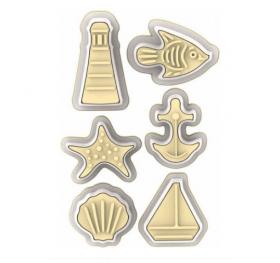 6 jasnych foremek do ciastek