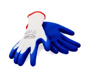Rękawiczki ogrodowe dziane z poliestru pokryte lateksem. Bardzo dobrze dopasowują się do słoni, idealne do pracy ogrodowych.