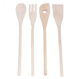 Zestaw 4 elementów kuchennych drewniane