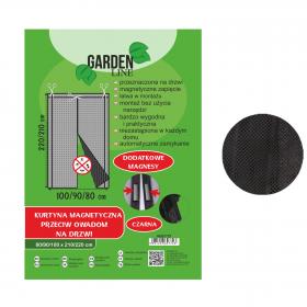 KURTYNA MAGNETYCZNA PRZECIW OWADOM NA DRZWI 80/90/100 X 210/220 CM CZARNA 