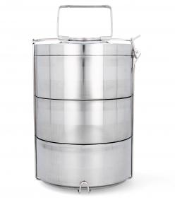 MENAŻKA STALOWA 3 CZĘŚCIOWA 16 X 21 CM