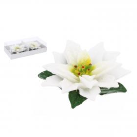 KPL. 2 ŚWIECZEK POINSECJA BIAŁA 16,5 x 8,3 x 4 cm