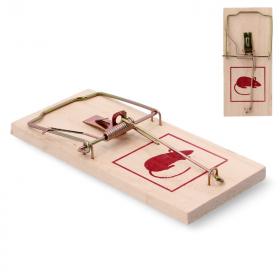 Pułapka na myszy i szczury drewniana 17,5 x 8 cm