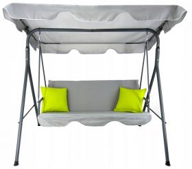 HUŚTAWKA OGRODOWA ATYPE 170 x 110 x 153 cm SZARA