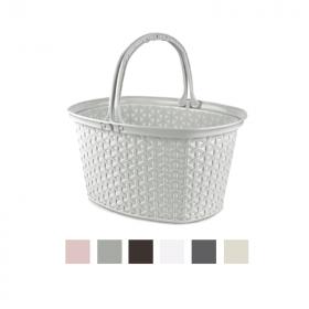 KOSZYK RATTAN Z RĄCZKĄ 12L 