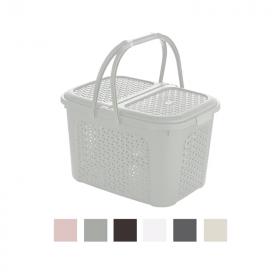 KOSZYK PIKNIKOWY RATTAN 44x33x28CM 