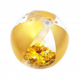 PIŁKA PLAŻOWA BŁYSZCZĄCA BROKAT 41CM 