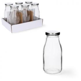 BUTELKA SZKLANA 250 ML + METALOWA ZAKRĘTKA