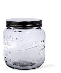 SŁÓJ 2,6L_FI 12,5 cm Z MIARKĄ I METALOWĄ ZAKRĘTKĄ