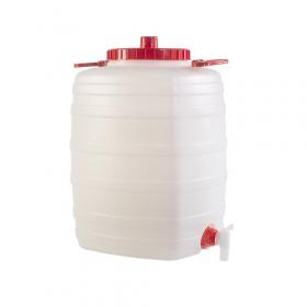 BECZKA 50L Z ZAKRĘTKĄ, UCHWYTEM METALOWYM I ODPOWIETRZNIKIEM 