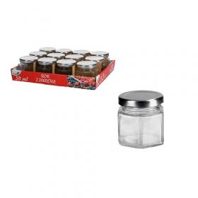 Słoik sześciokątny z metalową zakrętką  50 ml