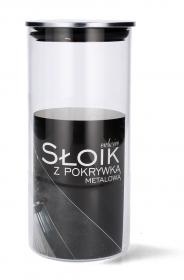 SŁÓJ 1,38 L ZE SREBRNĄ POKRYWKĄ 
