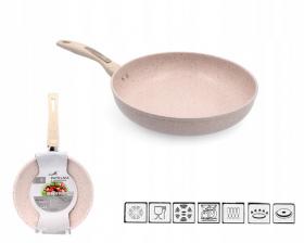 PATELNIA 16 CM 3,5 MM Z POWŁOKĄ MARMUROWĄ (INDUKCJA) *7310