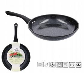 PATELNIA ALUMINIOWA 26 CM 2,3 MM Z POWŁOKĄ CERAMICZNĄ (INDUKCJA) *6412