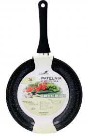 PATELNIA ALUMINIOWA 24 CM 2,3 MM Z POWŁOKĄ CERAMICZNĄ (INDUKCJA)  *6405