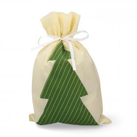 WOREK PREZENTOWY BOŻONAR. 50 x 70 CM BIAŁY CHOINKA