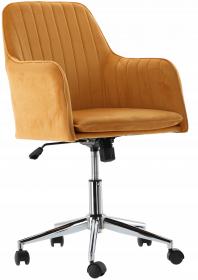 KRZESŁO OBROTOWE MUSZTARDOWE 