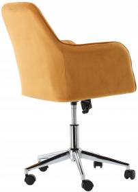 KRZESŁO OBROTOWE MUSZTARDOWE 