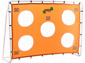 BRAMKA PIŁKARSKA "CHAMPIONS" Z SIATKĄ I MATĄ CELOWNICZĄ  213x152x75cm