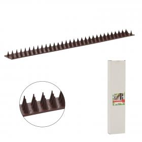 PLASTIKOWE KOLCE PRZECIW PTAKOM 4,5X50CM BRĄZOWE