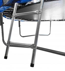 TRAMPOLINA ŚRED. 2.44M Z DRABINKĄ I SIATKĄ ZABEZPIECZAJĄCĄ 