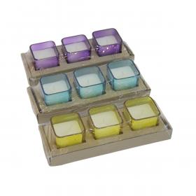 KPL. 3 ŚWIECZEK NA KOMARY "ELIS" 5 X 5 CM MIX KOLOR 