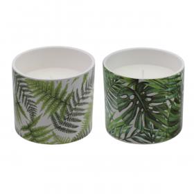 ŚWIECZKA DEKORACYJNA CITRONELLA "ERLA" 10 X 9 CM MIX WZORÓW 