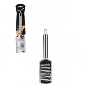 arka z wysokiej jakości stali nierdzewnej. Posiada wygodną rączkę i jest niezastąpiona w każdej kuchni podczas gotowania i pieczenia. Z łatwością ściera ser, warzywa, owoce i inne produkty na drobne wiórki.