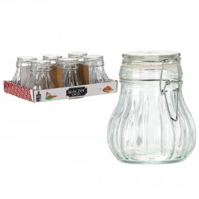 SŁOICZEK 270 ML OKRĄGŁY Z ZAPIĘCIEM MECHANICZNYM