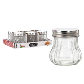 SŁOICZEK 170 ML OKRĄGŁY Z POKRYWĄ METALOWĄ 