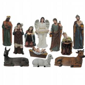 KPL.FIGUR BOŻONARODZENIOWYCH 11 EL.120 CM MASA ŻYWICZNA