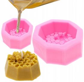 FORMA SILIKONOWA DO ŚWIEC PLASTER Z PSZCZOŁĄ *2632