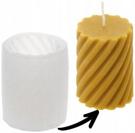 FORMA SILIKONOWA DO ŚWIEC SPIRALA 