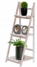 REGAŁ DRABINKOWY NATURALNY  Z 3 PÓŁKAMI 42 x 39 x 109 cm