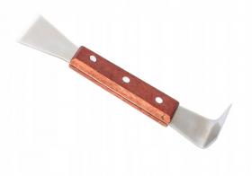 DŁUTO PSZCZELARSKIE NIERDZEWNE W OPRAWIE DREWNIANEJ 20 CM